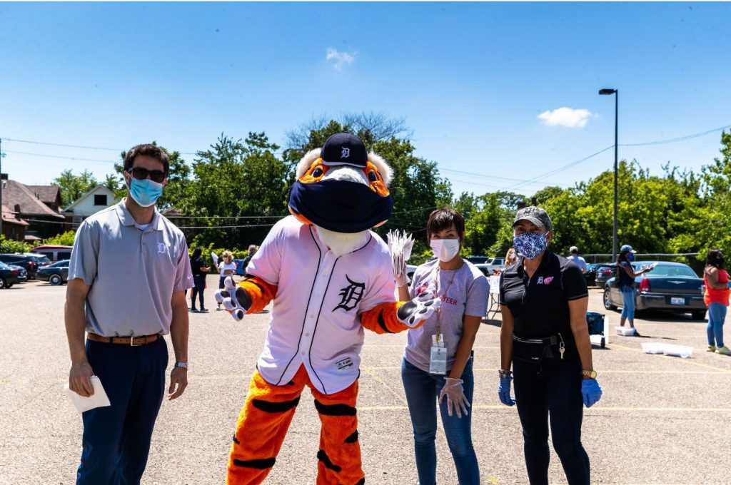 Detroit Tigers PAWS Mascot Face Mask