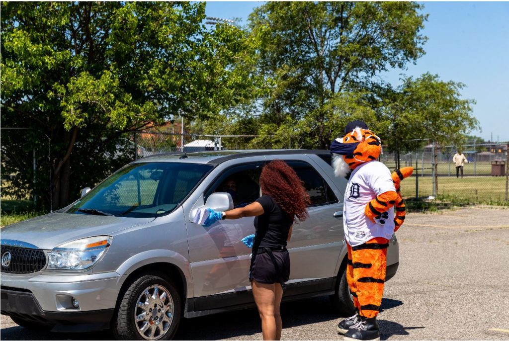 Detroit Tigers PAWS Mascot Face Mask