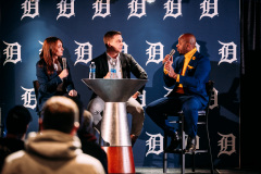 An Evening with Scott Harris at Comerica Park in Detroit, Michigan on November 29, 2023. (Allison Farrand / Ilitch Sports)