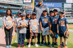 Miguel Cabrera at Play Ball Weekend at Comerica Park in Detroit, Michigan on June 9, 2023. (Allison Farrand / Detroit Tigers)
