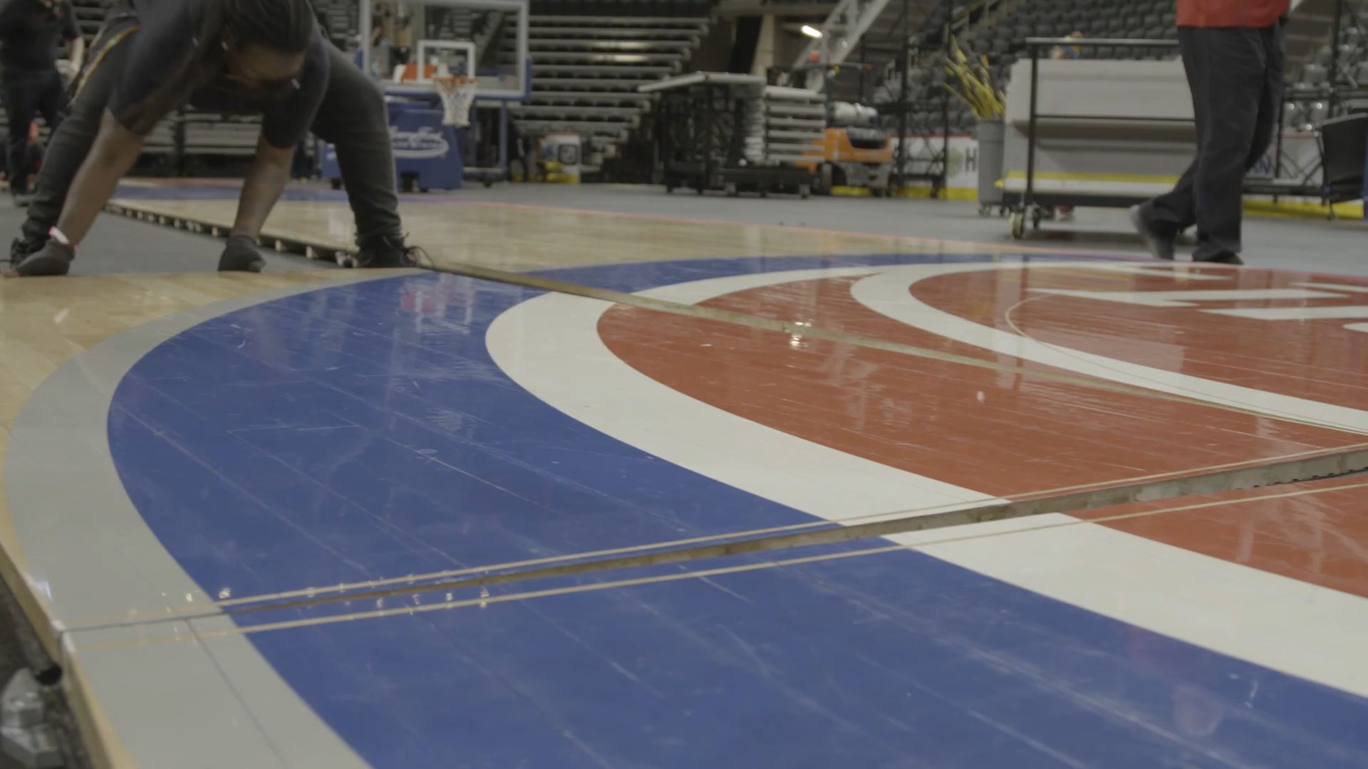 Here's How They Change the Ice into Hardwood at Little Caesars Arena —  Overnight - Hour Detroit Magazine