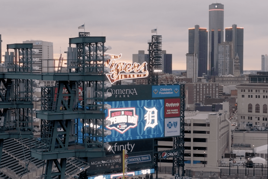 Comerica Park Opening Day