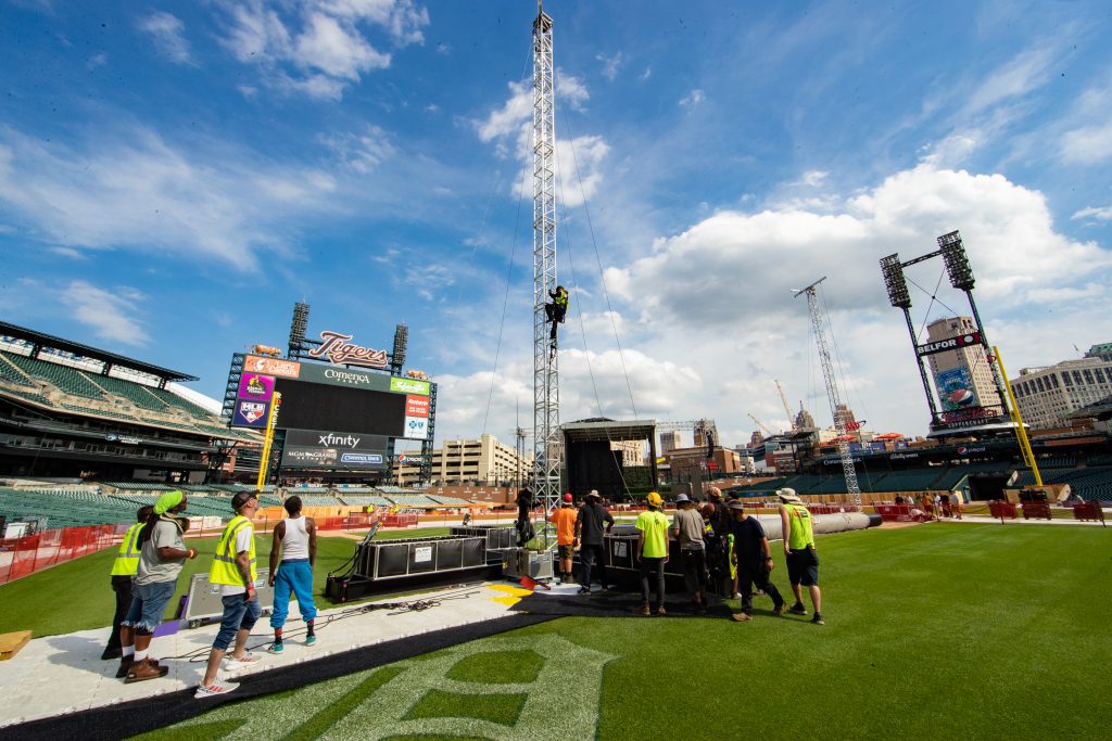 Detroit's Comerica Park transforms for weekend of concerts 