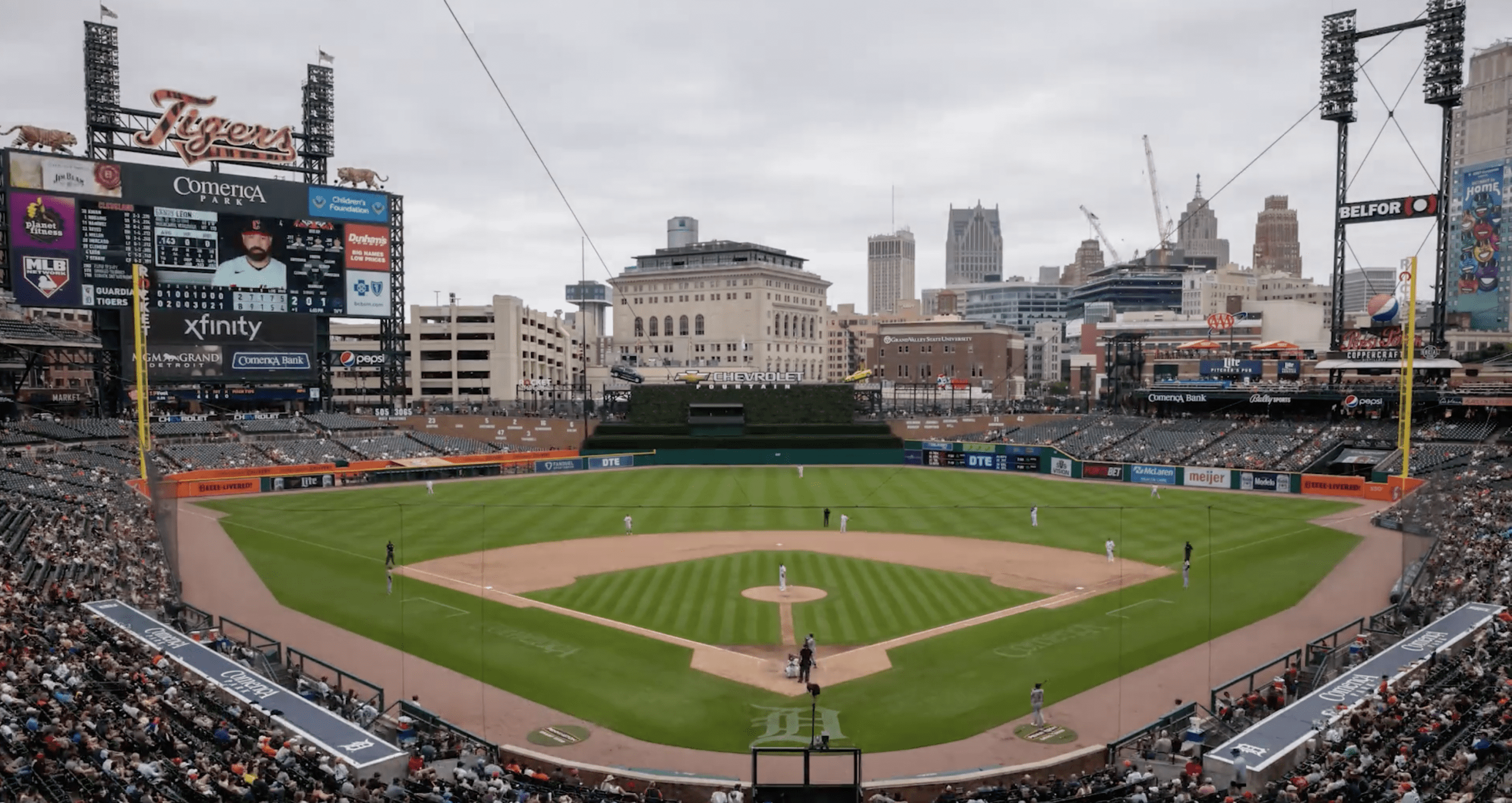 Opening day at Comerica Park 2022