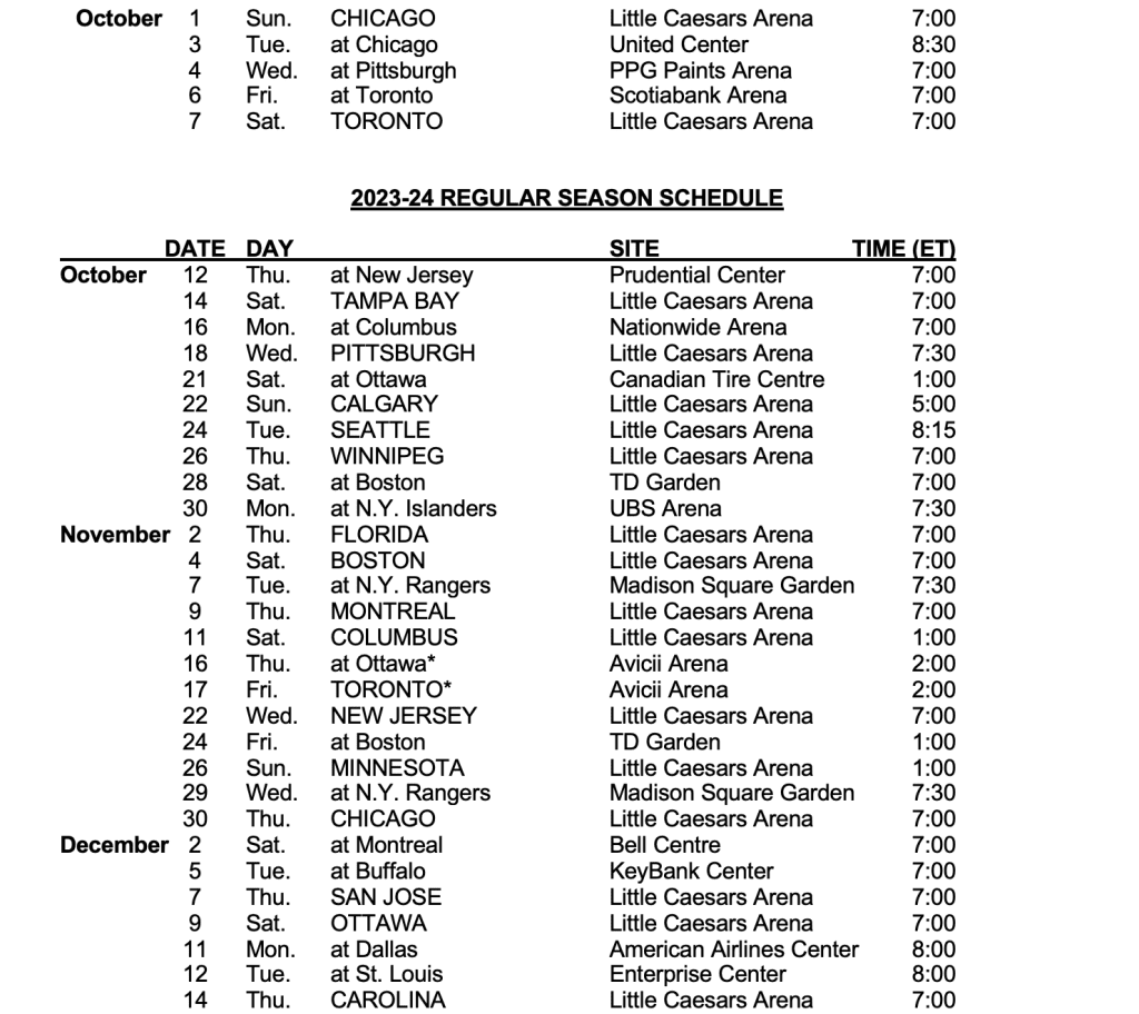 detroit-red-wings-release-2023-24-regular-season-schedule-ilitch