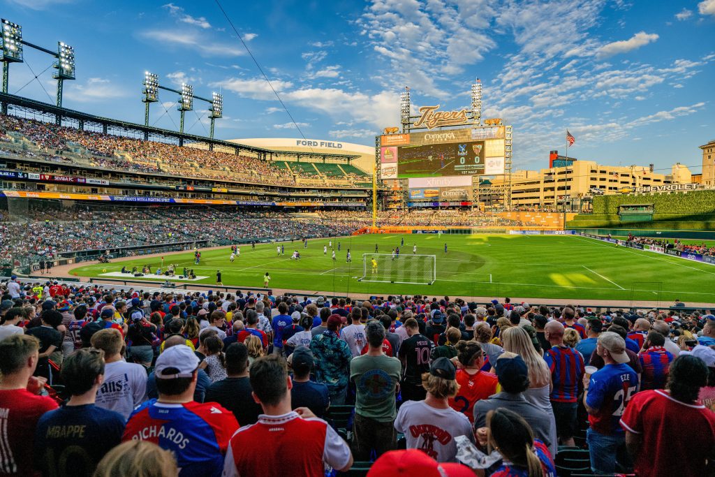 International soccer returns to Comerica Park as Crystal Palace F.C. takes  on Sevilla F.C. - CBS Detroit