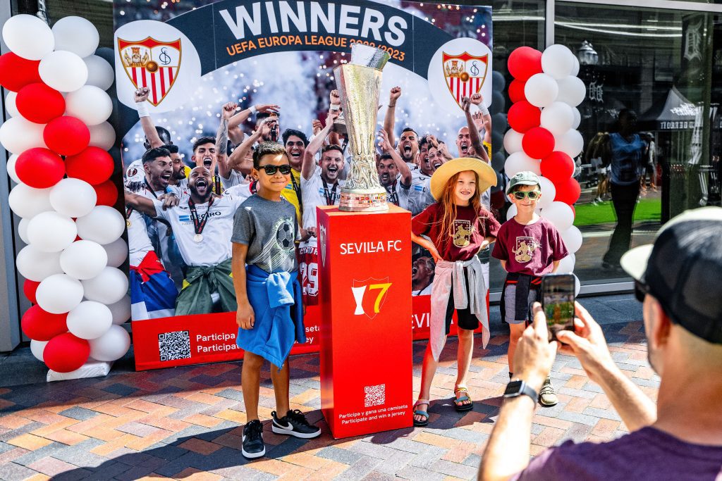 Soccer Fans from Around the World Celebrate Crystal Palace FC and Sevilla  FC in The District Detroit