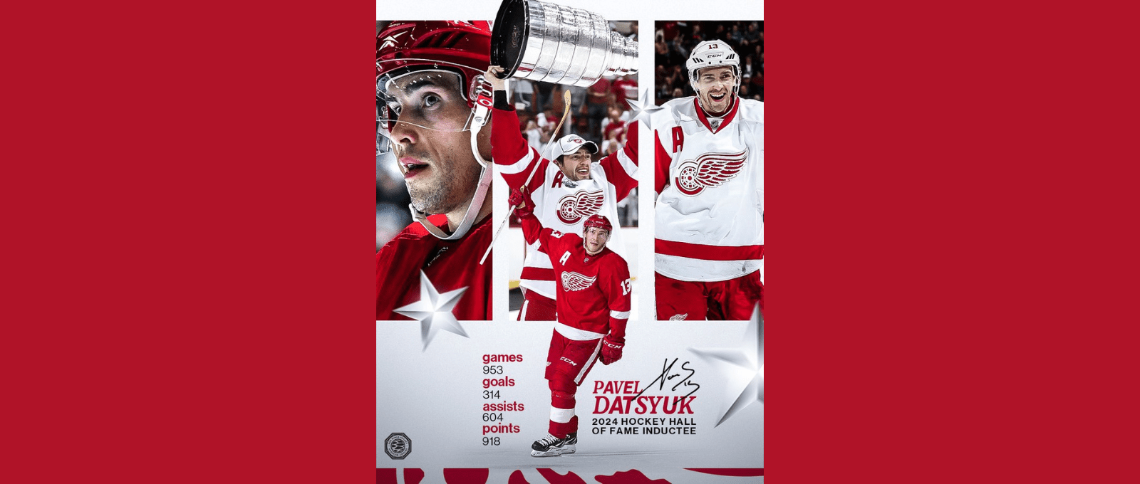 Pavel Datsyuk Elected to Hockey Hall of Fame Class of 2024